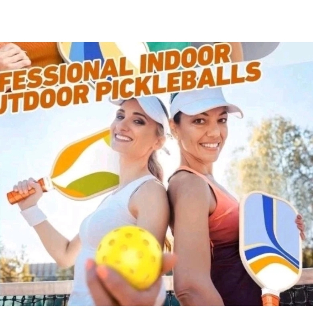 FUN Pickleball Paddles Complete Set of 4 with 4 Paddles Carry Bag NEWBy Sprypals